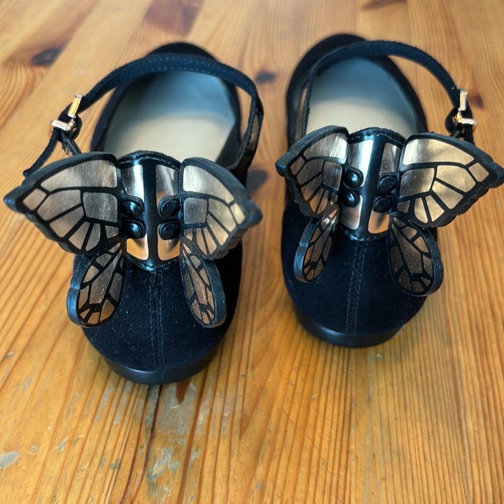 Sophia Webster black ballet butterfly wing flats - Picture 4 of 9